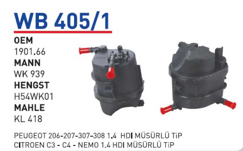 PEUGEOT 206-207-307-308 1.4  HDI MÜŞÜRLÜ TİP