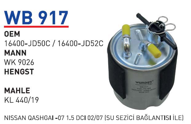 NiSSAN QASHGAİ -07  1.5 DCİ 02/07  SU SEZİCİ BAĞLANTISI İLE