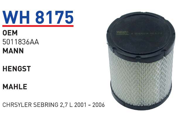 CHRSYLER SEBRING 2,7 L       2001 - 2006