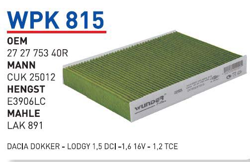 DACİA DOKKER - LODGY 1,5 DCİ -1,6 16V - 1,2 TCE